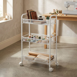 3-Tier Metal Trolley